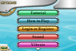 Jewel Factory Settings Menu