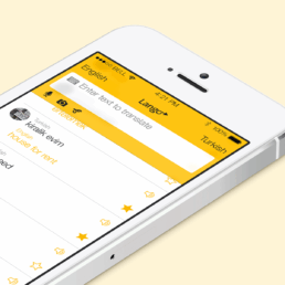Lango universal translator app top detail