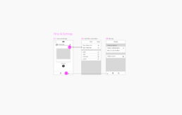 PhotoStacks UX - Filter-Settings wireframes
