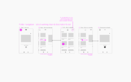 PhotoStacks UX - Folder Navigation wireframes