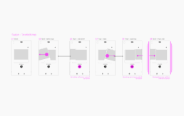 PhotoStacks UX - Swipe Delete-keep wireframes