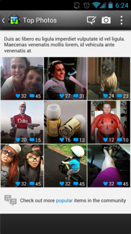 Tunewiki top photos page