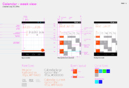 Productivity app - Week calendar
