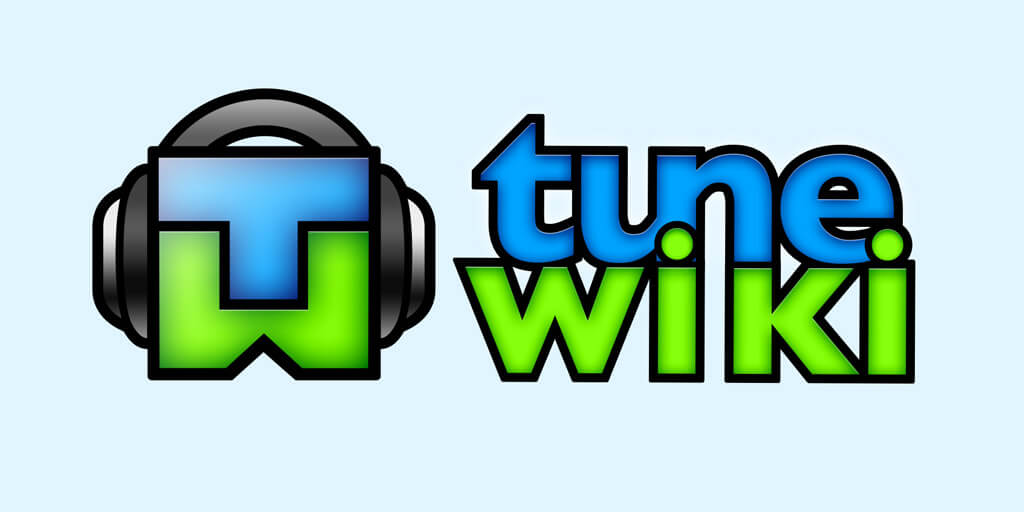 Tunewiki stacked logo design